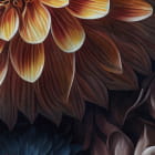 Miniatura fototapety Modische Blumen für die Dunkelheit fragment # 1
