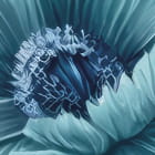 Miniatura fototapety Blaue Blumen im Hintergrund fragment # 1