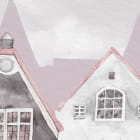 Miniatura fototapety Märchenhaftes rosa Haus fragment # 1