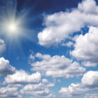 Miniatura fototapety Flauschige Wolken