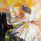Miniatura fototapety Junger Pianist