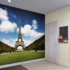 Miniatura fototapety Der Eiffelturm we wnętrzu przedpokoju