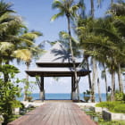Miniatura fototapety Wunderschöner Pavillon am Meer