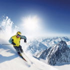 Miniatura fototapety Erfahrener Skifahrer