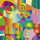 Miniatura fototapety Kaleidoskop der Farben