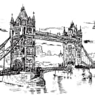 Miniatura fototapety Zeichnung der Tower Bridge