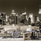 Miniatura fototapety New Yorker Wolkenkratzer we wnętrzu salonu