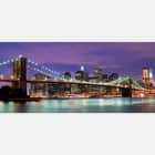Miniatura fototapety Panorama der Brooklyn Bridge на відкритій стіні