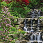Miniatura fototapety Wasserfall im Garten