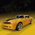 Miniatura fototapety Gelber Chevrolet Camaro