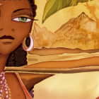 Miniatura fototapety Afrikanische Frauen fragment # 1