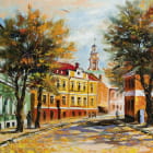 Miniatura fototapety Herbst in der Stadt