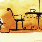 Miniatura fototapety Straßencafé fragment # 1