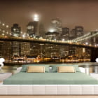 Miniatura fototapety Die Brooklyn Bridge we wnętrzu sypialni