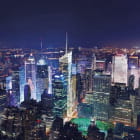 Miniatura fototapety Panorama von Manhattan bei Nacht