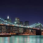 Miniatura fototapety Nachtlichter der Brooklyn Bridge