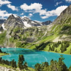 Miniatura fototapety Azurblauer Bergsee