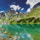 Miniatura fototapety Bergsee in den Alpen