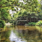 Miniatura fototapety Kleine Brücke über den Fluss