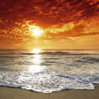 Miniatura fototapety Sonnenuntergang über dem Meer