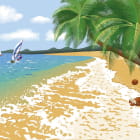 Miniatura fototapety Am Strand entspannen