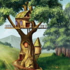 Miniatura fototapety Märchenhaftes Baumhaus