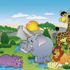 Miniatura fototapety Cartoon-Tiere