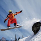 Miniatura fototapety Erfahrener Snowboarder