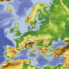 Miniatura fototapety Geographische Karte von Europa