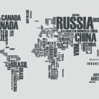 Miniatura fototapety Wortkarte der Welt