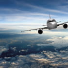 Miniatura fototapety Fliegendes Flugzeug