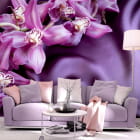 Miniatura fototapety Lila Orchideen we wnętrzu salonu