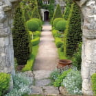 Miniatura fototapety Steinbogen im Garten