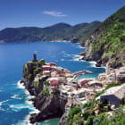 Miniatura fototapety Hafenstadt in Italien
