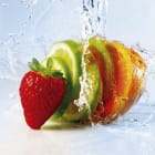 Miniatura fototapety Erdbeeren und Früchte