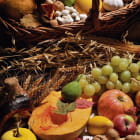 Miniatura fototapety Gemüse und Obst in einem Korb