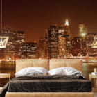 Miniatura fototapety Manhattan-Insel we wnętrzu sypialni