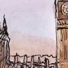 Miniatura fototapety Londoner Zeichnung fragment #2