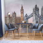 Miniatura fototapety Londoner Zeichnung we wnętrzu kuchni