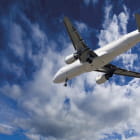Miniatura fototapety Weißes Flugzeug