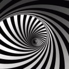 Miniatura fototapety Schwarz-weiße Spirale
