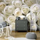 Miniatura fototapety Weiße Rose we wnętrzu pokoju dziecka