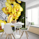 Miniatura fototapety Orchidee und Bambus we wnętrzu kuchni