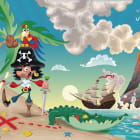 Miniatura fototapety Pirat auf der Insel