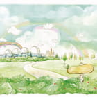 Miniatura fototapety Regenbogen über der Stadt