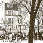 Miniatura fototapety Pariser Bleistiftzeichnung