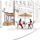 Miniatura fototapety Frühstück in einem Café