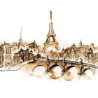 Miniatura fototapety Pariser Aquarell
