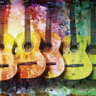 Miniatura fototapety Helle Gitarren