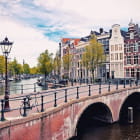 Miniatura fototapety Brücke in Amsterdam